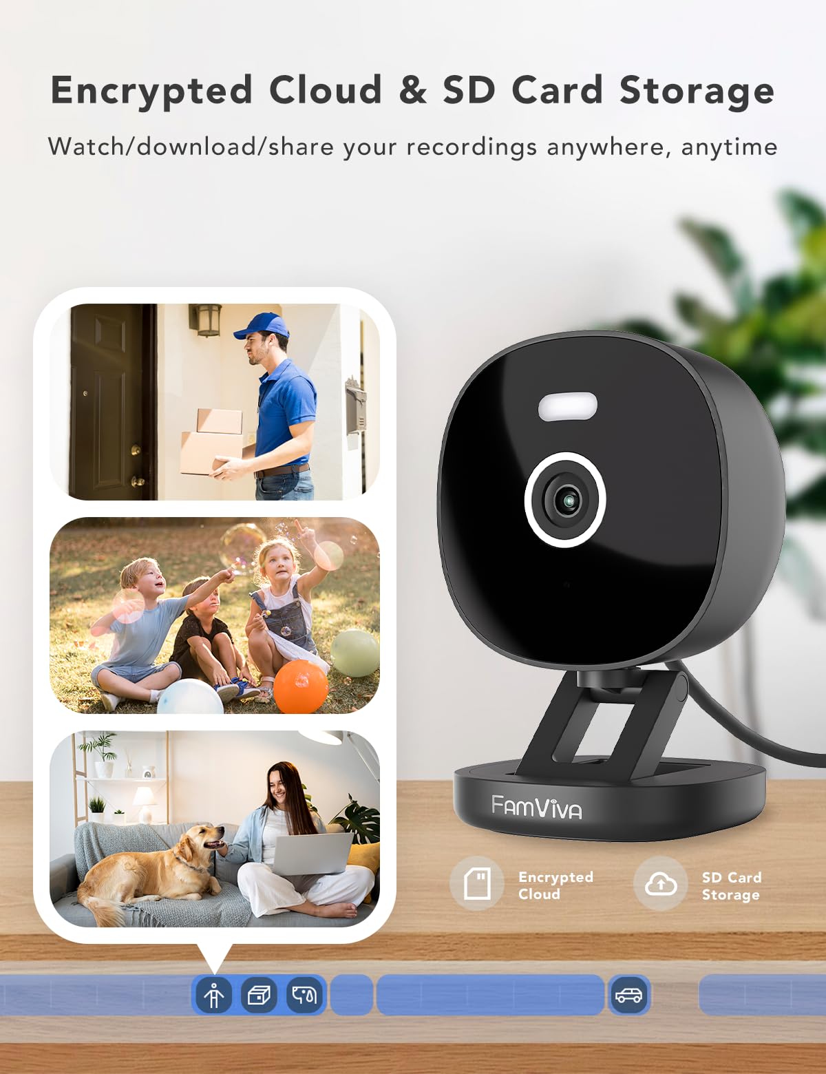 2K Wired Security Camera feature close up view | Smaronics