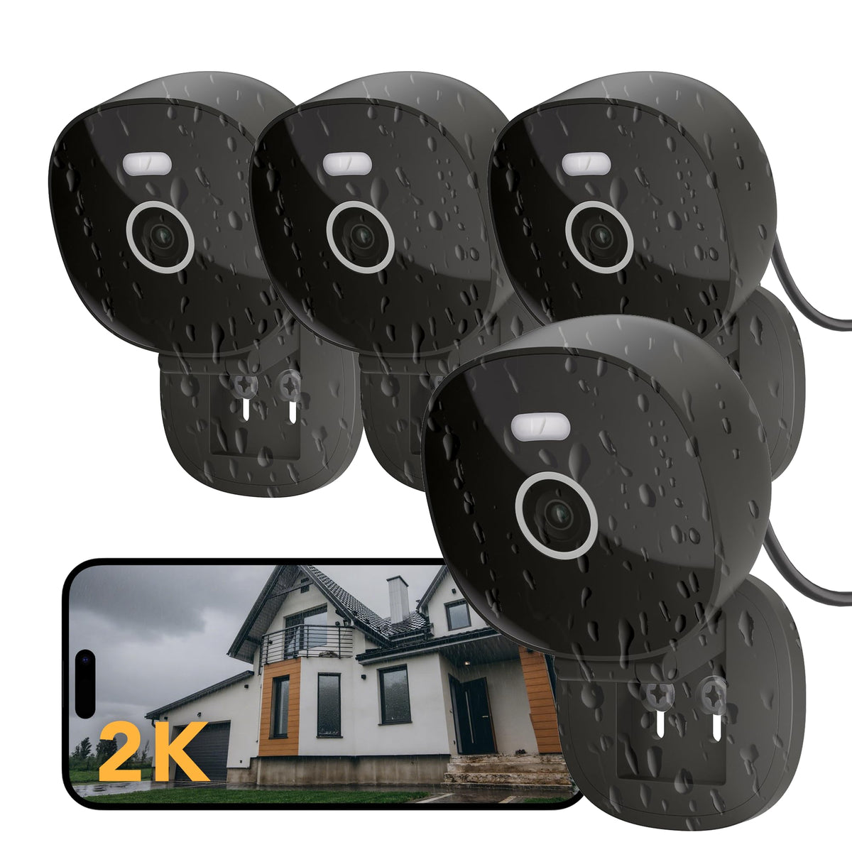 2K Wired Security Camera front angle | Smaronics