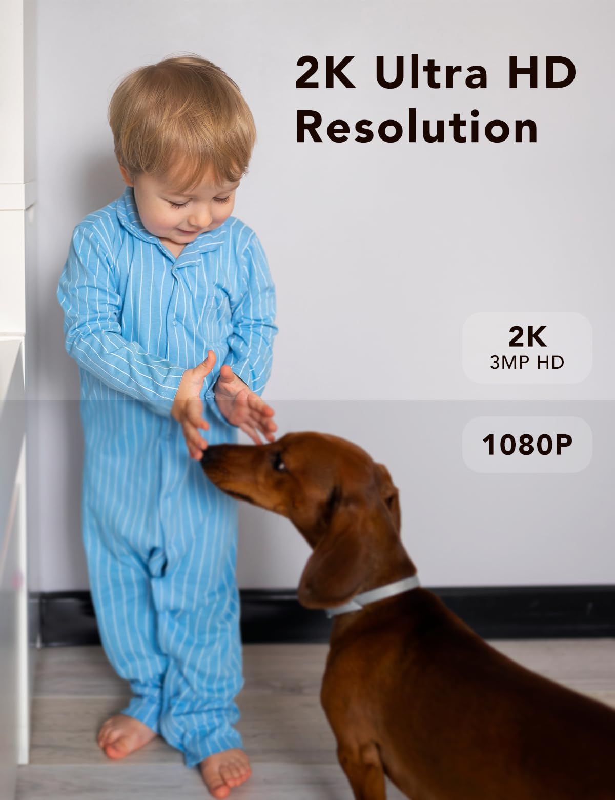 2K Wired Security Camera package contents view | Smaronics