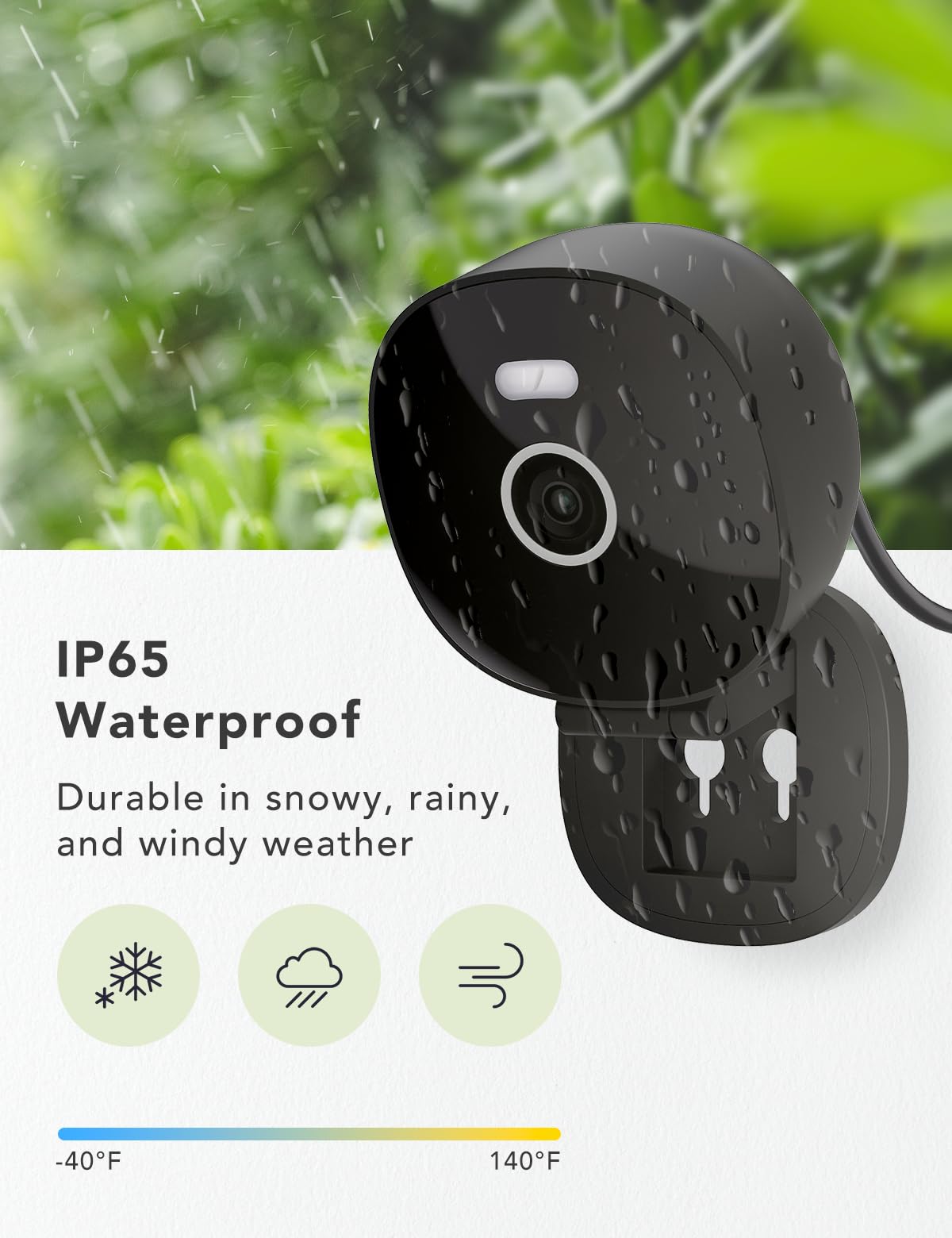 2K Wired Security Camera side profile | Smaronics