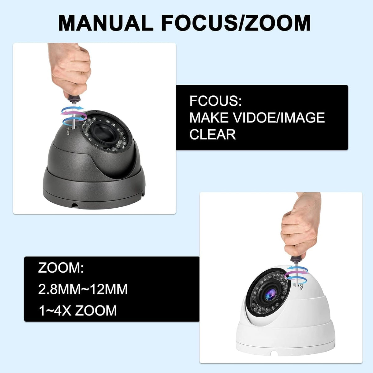 2MP 1080P Analog CCTV Camera 4-in-1 side profile | Smaronics