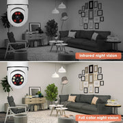 2pcs light bulb security camera 2 4ghz 5g wifi clip and build detail |