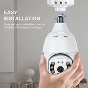 2pcs light bulb security camera 2 4ghz 5g wifi rear design product vie
