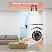 2pcs light bulb security camera 2 4ghz 5g wifi side profile product vi