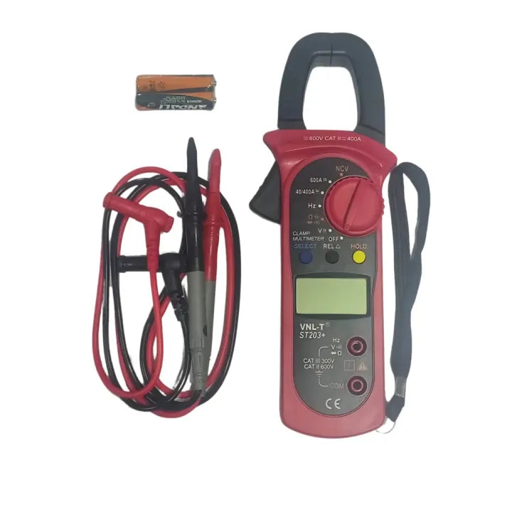 ST-203+ 400A Digital Clamp Meter - AC/DC Current Tester
