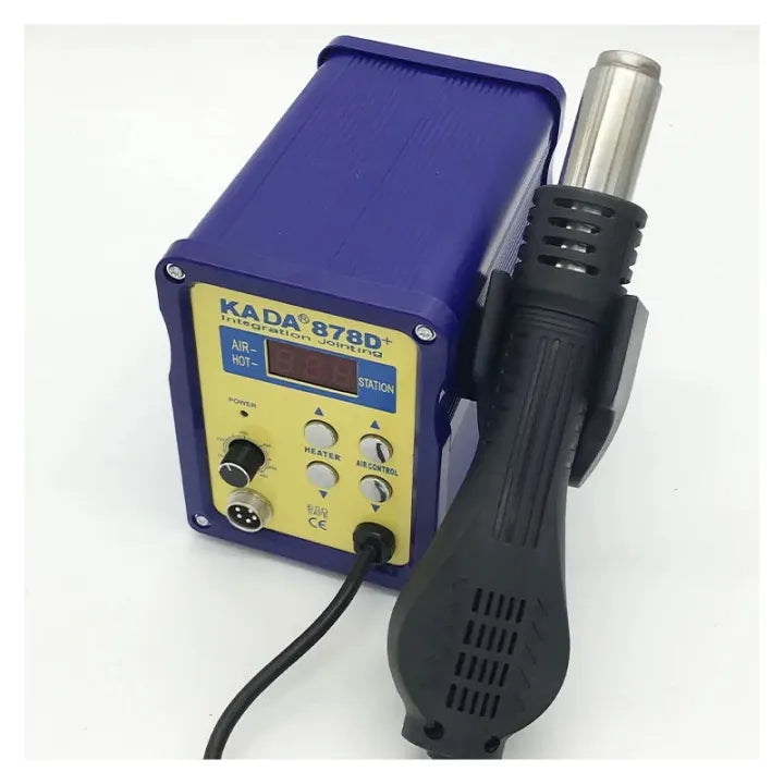 Kada 878D+ 2-in-1 SMD Rework Soldering Station - Hot Air Gun & Soldering Iron