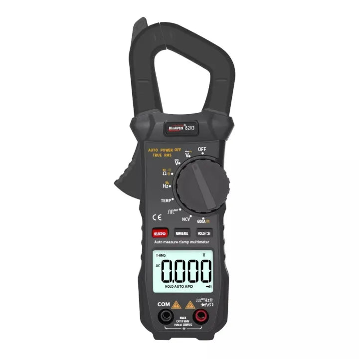 WinAPEX 8203 Mini Digital Clamp Meter - AC/DC Current Voltage, NCV, Temperature