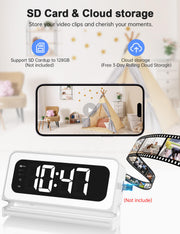 Smart Table Clock Camera – 1080P WiFi Motion Detection