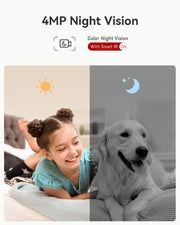 360 dual lens home security camera side profile product view | Smaroni