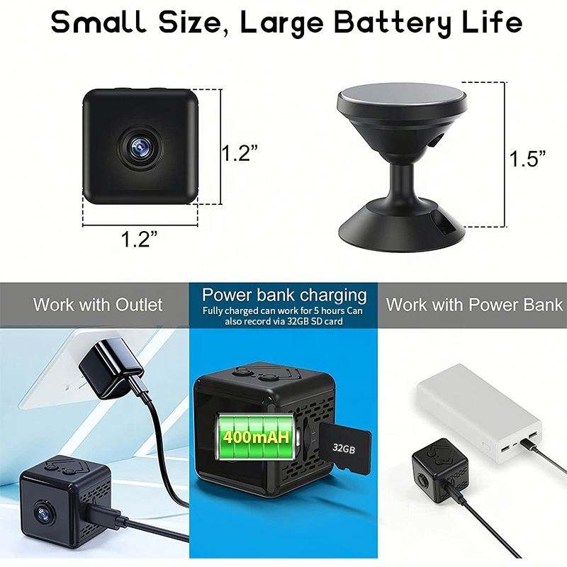 X6D Tie Shaped Small Camera with WiFi and Night Vision