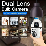 Dual lens WIFI Bulb Fisheye Camera 4MP