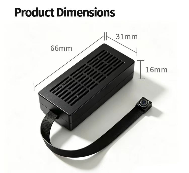 Split Cable Mini Camcorder with 90 Degree Wide Angle Lens