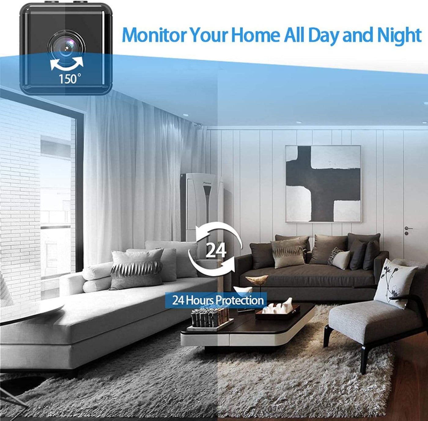 X6D Mini Wireless Camera – Built-In Battery, 1080P, Night Vision