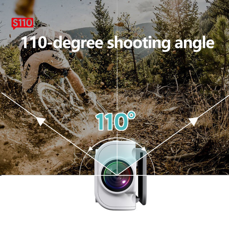 S110 2.7K Sports Camera with Anti Shake and 128GB Memory