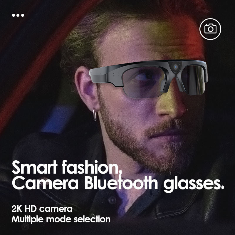 2K Outdoor Video Camera Glasses for Sports and Driving