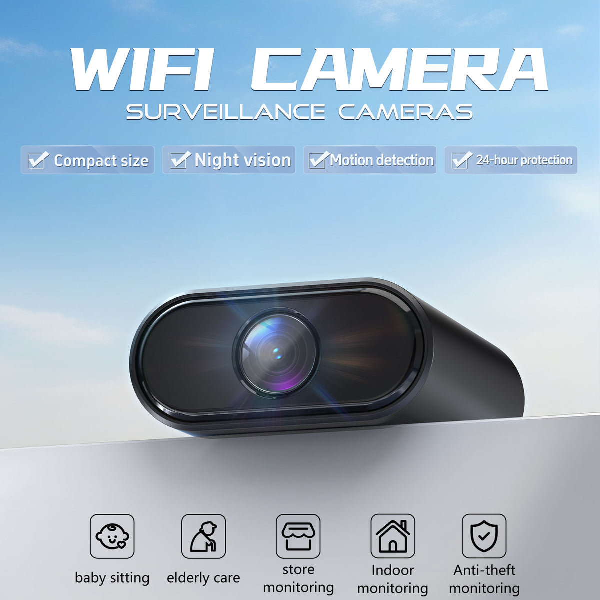 Ikevision IK-R30 Mini WiFi Camera with 8m Night Vision