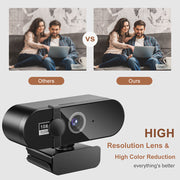 1080P USB Webcam with Autofocus, Microphone and Privacy Cover