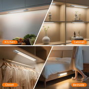 3pack 10inch motion sensor under cabinet lighting real usage product v