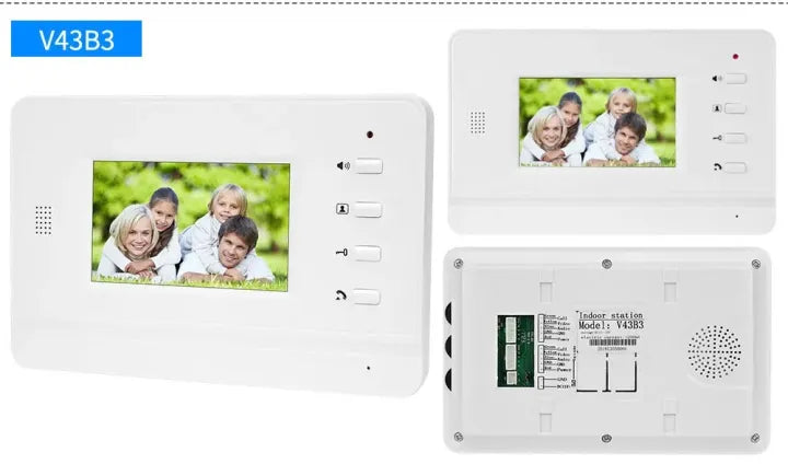 7-inch Wired Video Doorbell Intercom System with Night Vision
