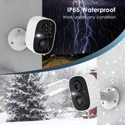 4 pack 2k ultra hd wireless outdoor security camera system side profil