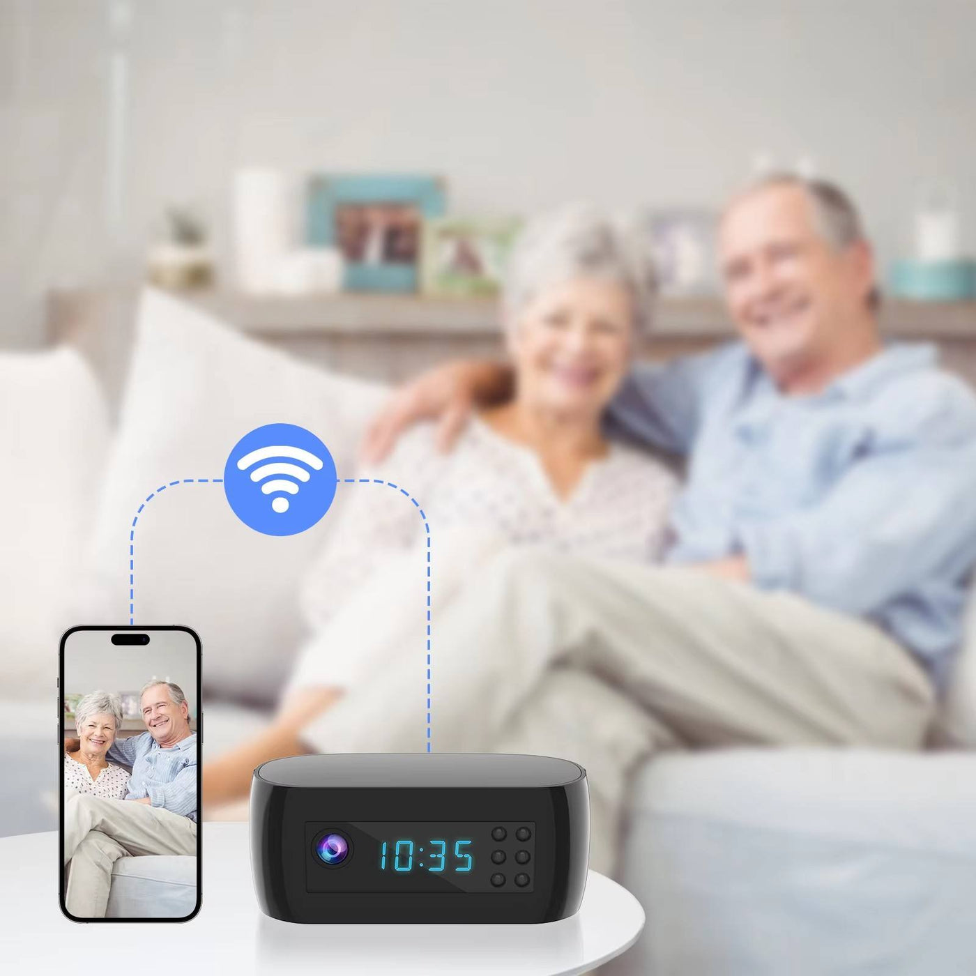 1080P Hidden Alarm  Clock Camera – Night Vision