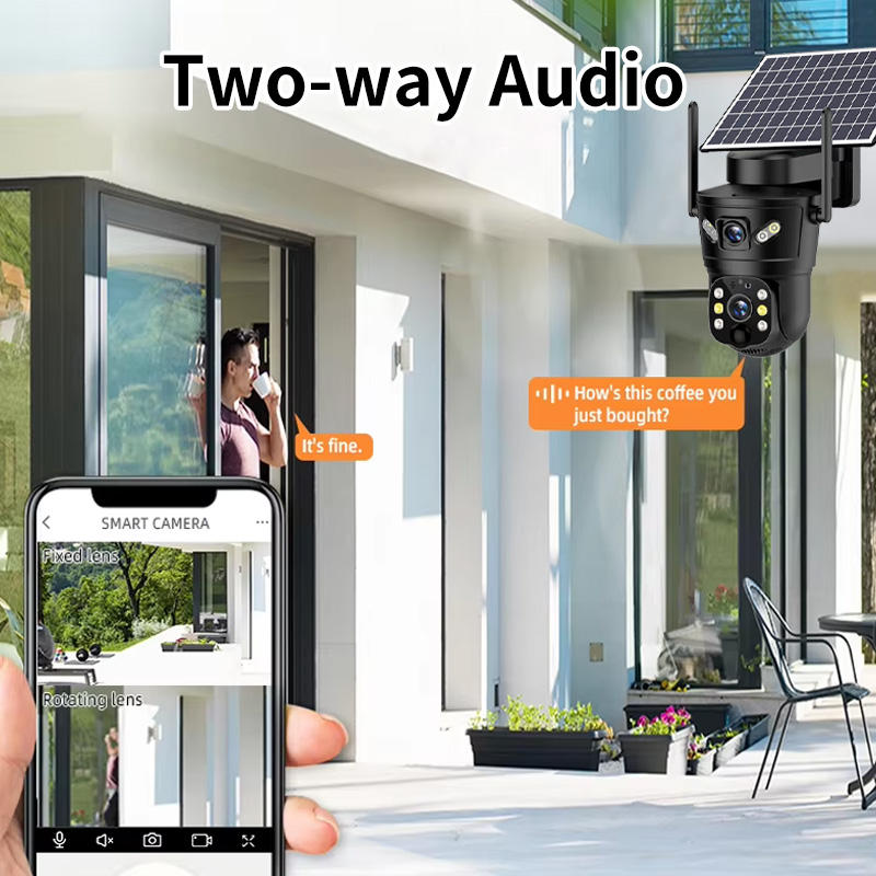 Outdoor Solar PTZ Security Camera 6MP
