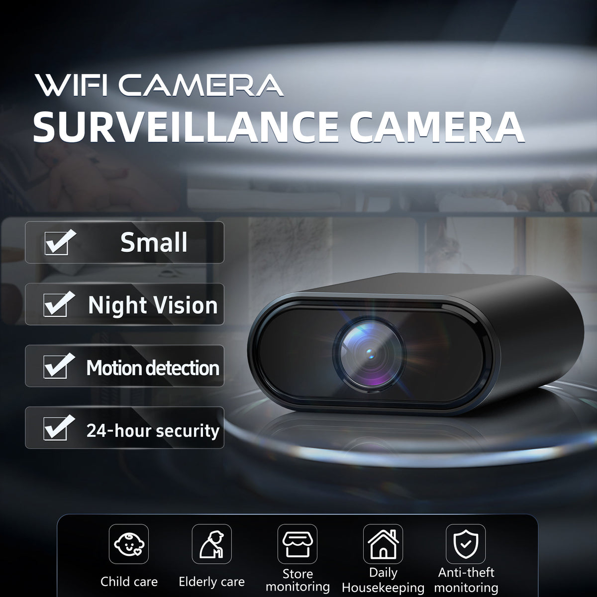 Ikevision IK-R30 Mini WiFi Camera with 8m Night Vision
