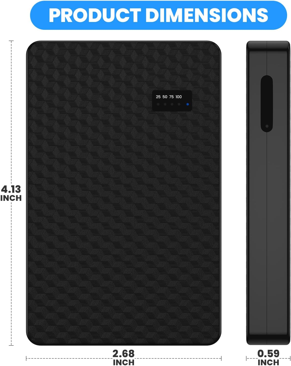 RUDLDA Power Bank WiFi Spy Camera, 5000mAh 22 Hour Use