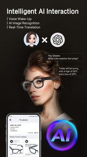G2 Smart AI Photo Glasses with IP67 Waterproof and 32GB