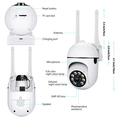 A7 WiFi PTZ Dome Camera 2MP