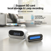 4K Clock Camera with Night Vision feature close up view | Smaronics