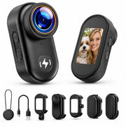 4K Mini Body Camera with 64GB Card front angle | Smaronics