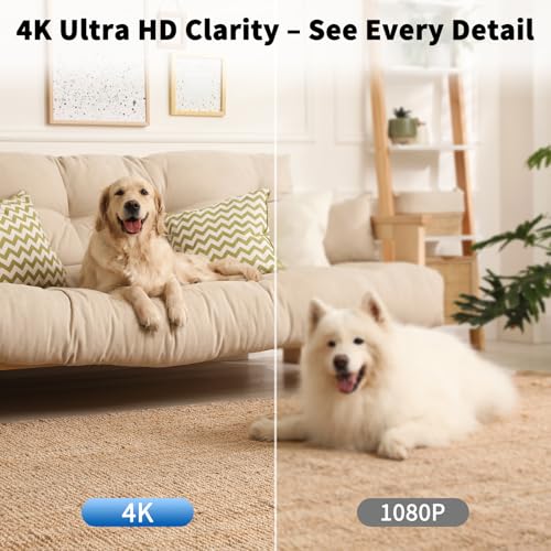 4k smart indoor security camera side profile product view | Smaronics