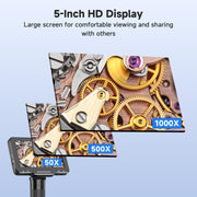 5" LCD Digital Soldering Microscope with C-Clamp