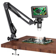 5" LCD Digital Soldering Microscope with C-Clamp