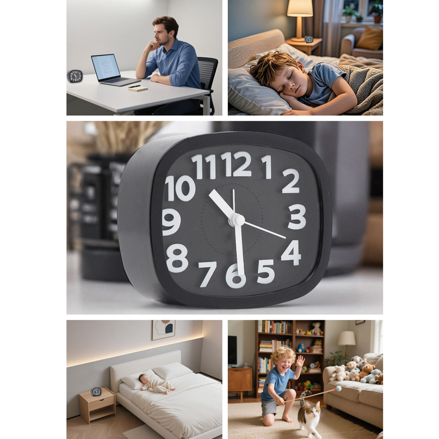 Mini Table Clock Camera –  Two-Way Audio