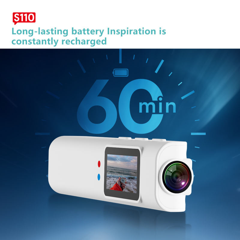 S110 2.7K Sports Camera with Anti Shake and 128GB Memory