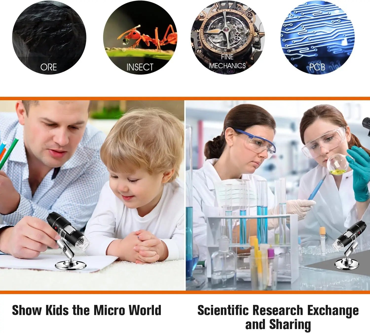 Mini Digital Microscope for Mobile Repairing & Soldering