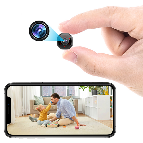 1080P Mini Wireless Camera – 180° Wide Angle, Night Vision, 800mAh