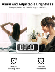 Smart Table Clock Camera – 1080P WiFi Motion Detection