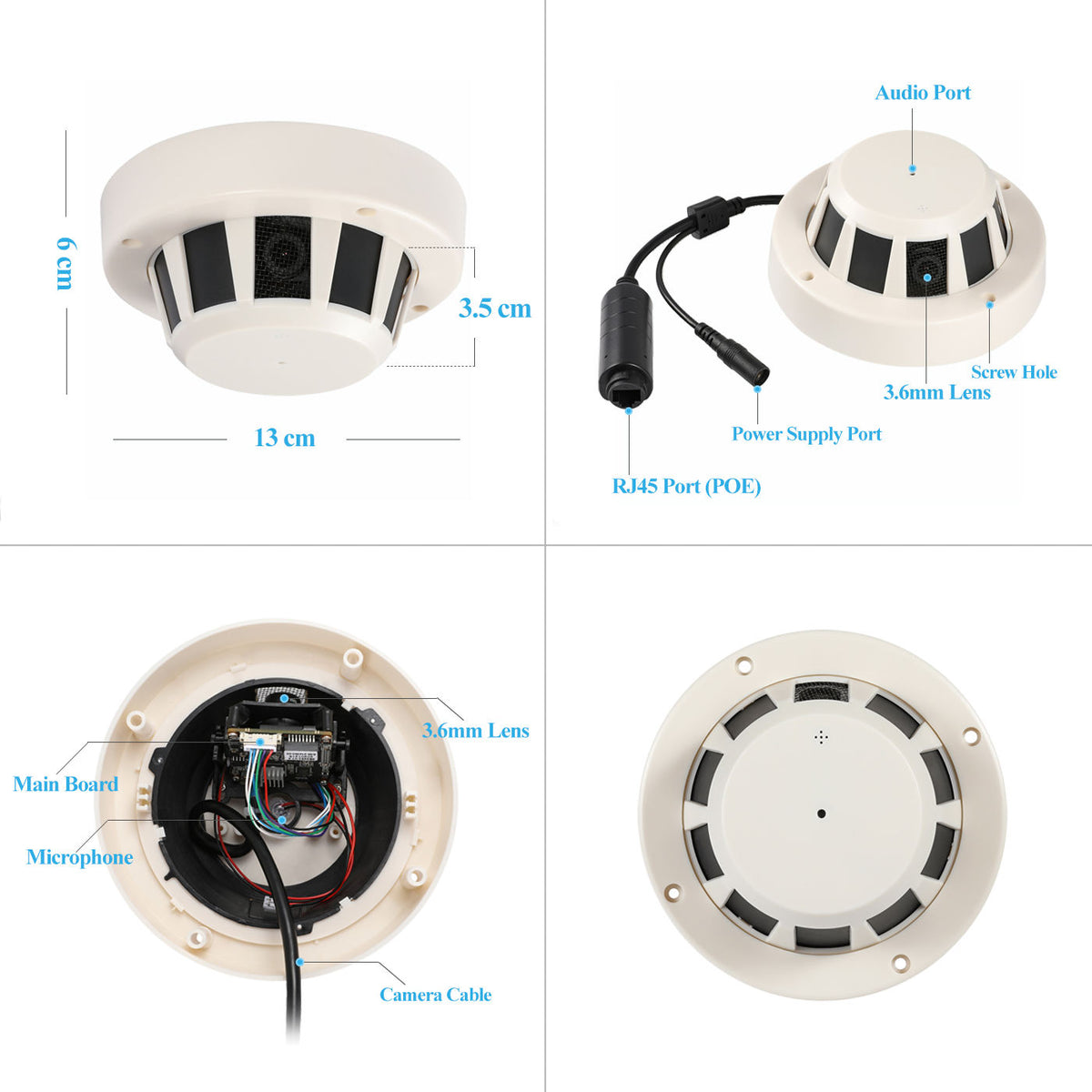REVODATA I239 PoE Mini Camera with Motion Detection