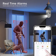 5g 2 4g dual band outdoor security light bulb camera clip and build de