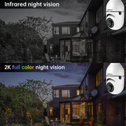 5g 2 4g dual band security light bulb camera feature close up view | S