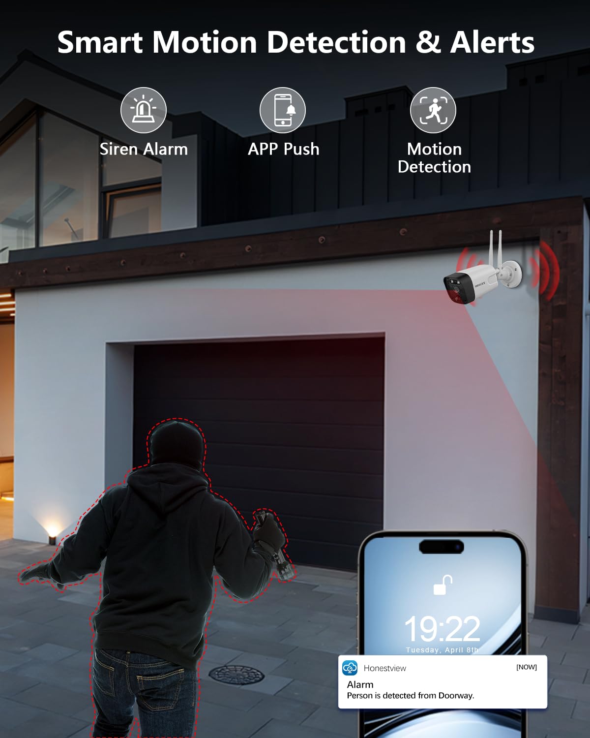 5MP Wireless WiFi Outdoor Security Camera System image 9
