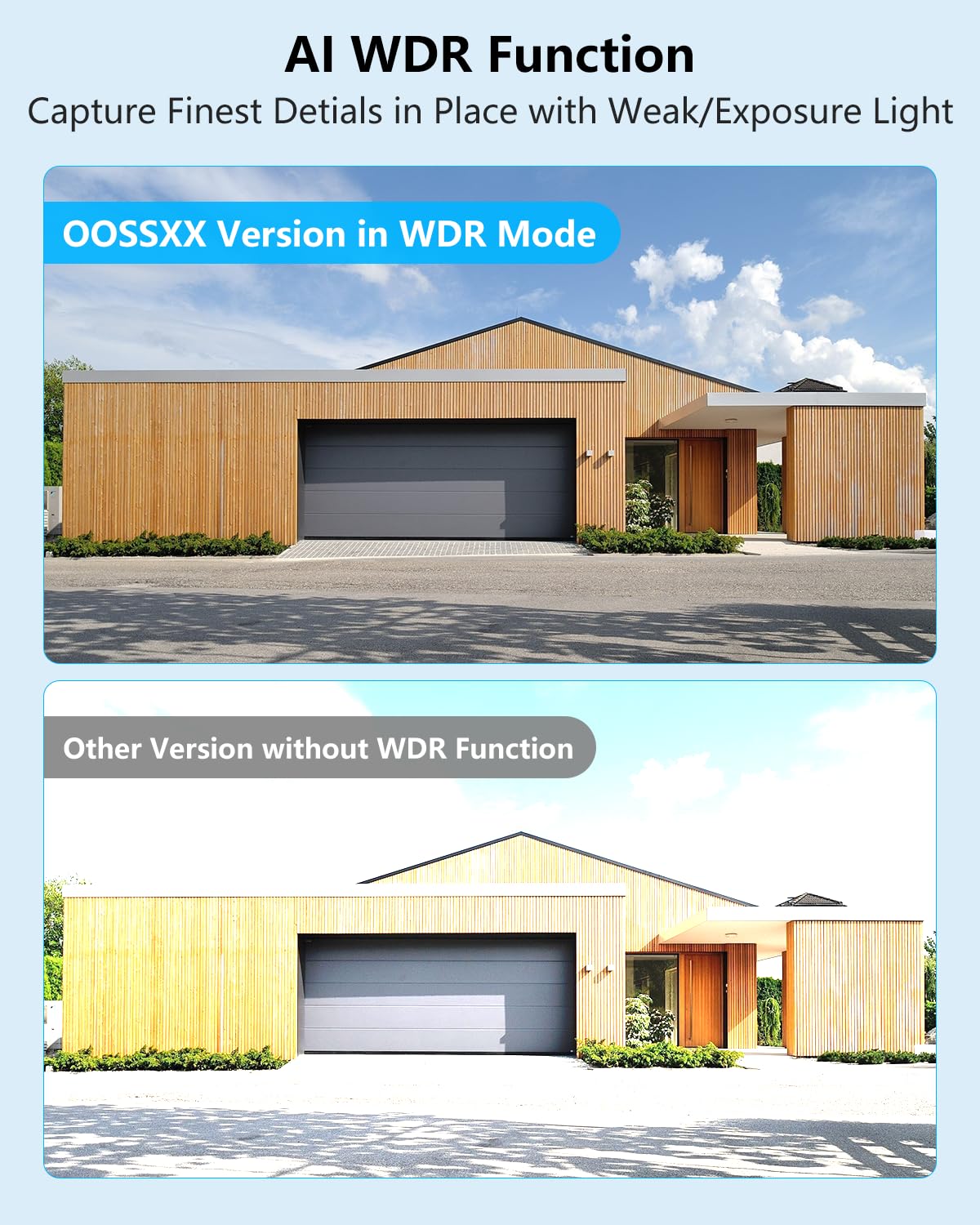 5mp wireless wifi outdoor security camera system feature close up view