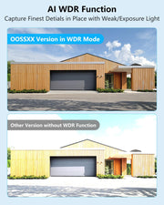 5mp wireless wifi outdoor security camera system feature close up view