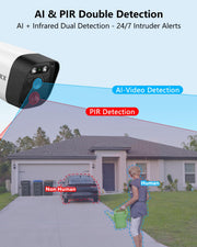 5mp wireless wifi outdoor security camera system rear design product v