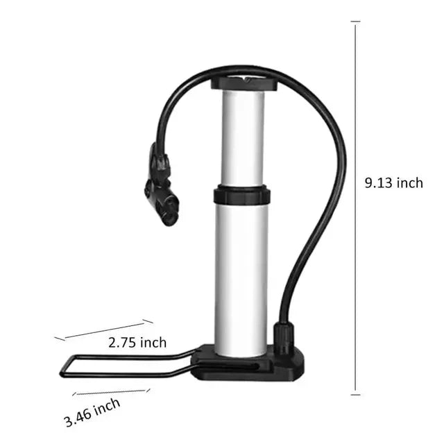 Portable Mini Bike Pump - High Pressure Tire Inflator for Bikes, Cars, Balls