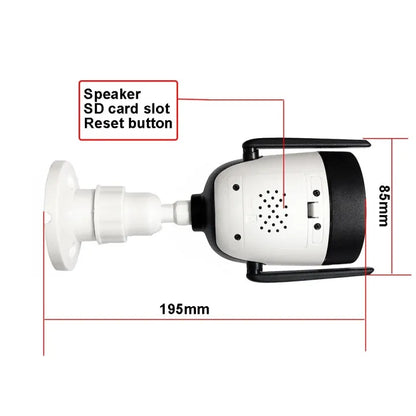P6SLite 5MP Outdoor WiFi IP Camera - Humanoid Detection, Two-Way Audio