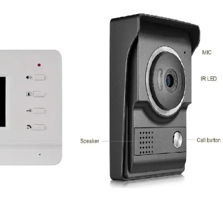 7-inch Wired Video Doorbell Intercom System with Night Vision